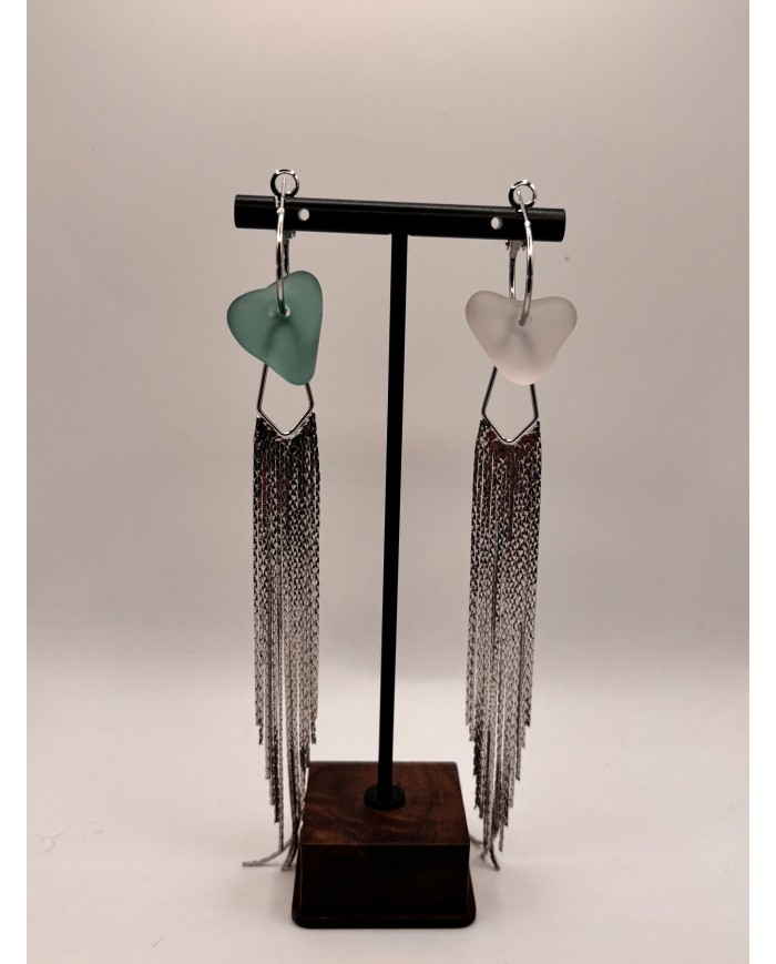 PENDIENTES ARTESANOS DE CRISTAL  MARIN1