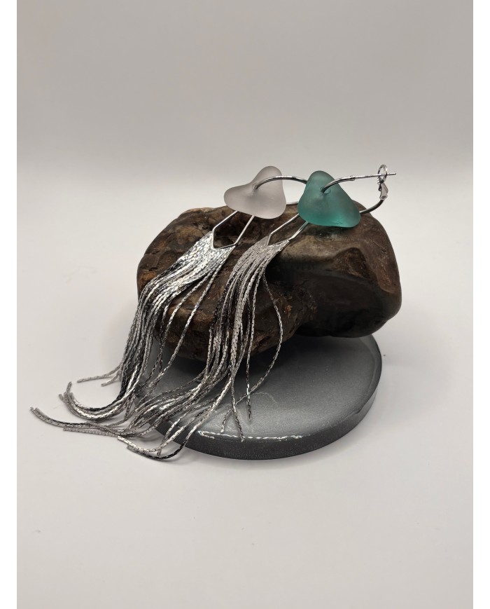 PENDIENTES ARTESANOS DE CRISTAL  MARIN1