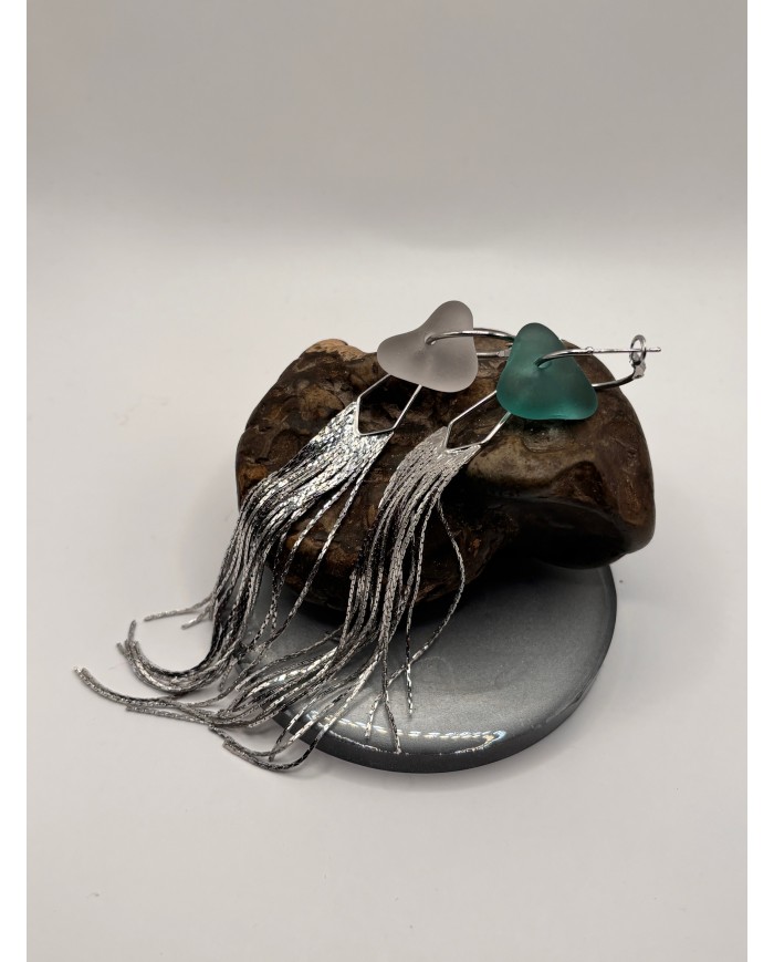PENDIENTES ARTESANOS DE CRISTAL  MARIN1