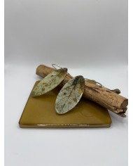 PENDIENTES ARTESANOS DE HOJA NATURAL
