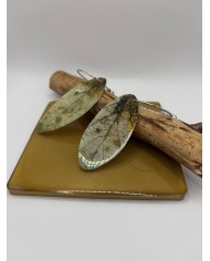 PENDIENTES ARTESANOS DE HOJA NATURAL