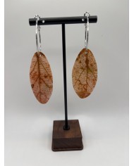PENDIENTES ARTESANOS DE HOJA NATURAL