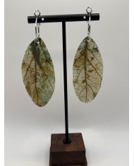PENDIENTES ARTESANOS DE HOJA NATURAL