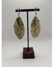 PENDIENTES ARTESANOS DE HOJA NATURAL