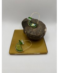 PENDIENTES ARTESANOS DE CRISTAL  MARINO
