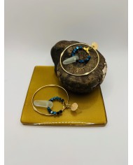 PENDIENTES ARTESANOS DE CRISTAL MARINO