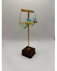 PENDIENTES ARTESANOS DE CRISTAL MARINO O LÁGRIMAS DE SIRENA