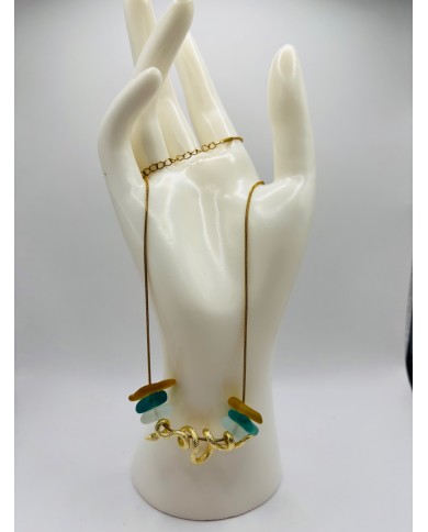 COLLAR DE CRISTAL MARINO