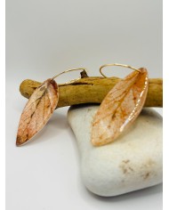 PENDIENTES ARTESANOS DE HOJA NATURAL