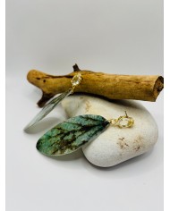 PENDIENTES ARTESANOS DE HOJA NATURAL ESQUELETIZADA