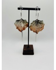 PENDIENTES ARTESANOS DE HOJA NATURAL