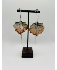 PENDIENTES ARTESANOS DE HOJA NATURAL