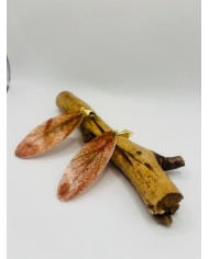 PENDIENTES ARTESANOS DE HOJA NATURAL