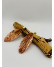 PENDIENTES ARTESANOS DE HOJA NATURAL