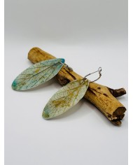 PENDIENTES ARTESANOS DE HOJA NATURAL