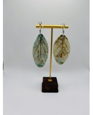 PENDIENTES ARTESANOS DE HOJA NATURAL