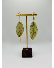 PENDIENTES ARTESANOS DE HOJA NATURAL