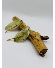 PENDIENTES ARTESANOS DE HOJA NATURAL