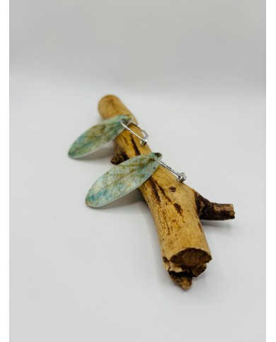 PENDIENTES ARTESANOS DE HOJA NATURAL