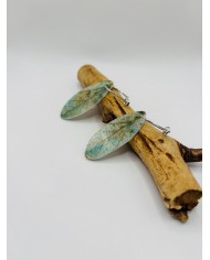 PENDIENTES ARTESANOS DE HOJA NATURAL