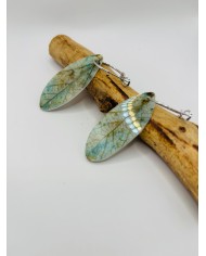 PENDIENTES ARTESANOS DE HOJA NATURAL