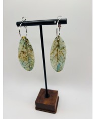 PENDIENTES ARTESANOS DE HOJA NATURAL