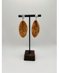 PENDIENTES ARTESANOS DE HOJA NATURAL