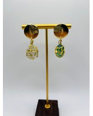 PENDIENTES DE CRISTAL MARINO O LÁGRIMAS DE SIRENA