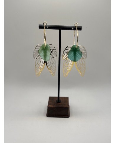 PENDIENTES DE CRISTAL MARINO O LÁGRIMAS DE SIRENA