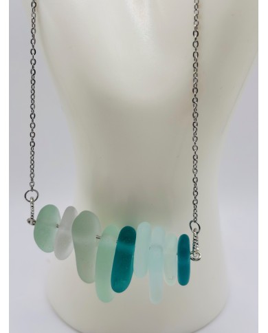 COLLAR ARTESANO DE CRISTAL MARINO