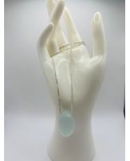 COLLAR ARTESANO DE CRISTAL MARINO