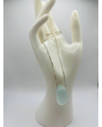 COLLAR ARTESANO DE CRISTAL MARINO