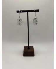 PENDIENTES ARTESANOS DE CRISTAL MARINO