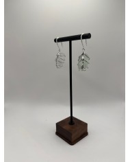 PENDIENTES ARTESANOS DE CRISTAL MARINO