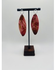 PENDIENTES ARTESANOS DE HOJA NATURAL