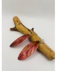 PENDIENTES ARTESANOS DE HOJA NATURAL