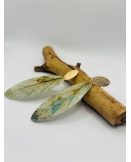PENDIENTES ARTESANOS DE HOJA NATURAL