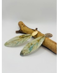 PENDIENTES ARTESANOS DE HOJA NATURAL