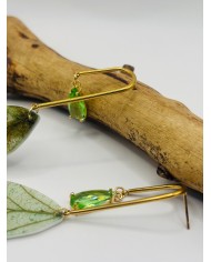 PENDIENTES ARTESANOS DE HOJA NATURAL