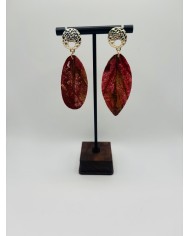 PENDIENTES ARTESANOS DE HOJA NATURAL