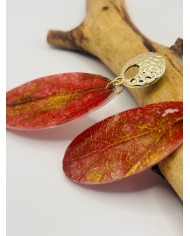 PENDIENTES ARTESANOS DE HOJA NATURAL
