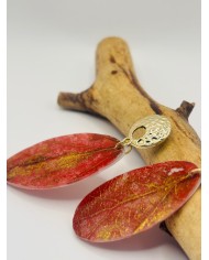 PENDIENTES ARTESANOS DE HOJA NATURAL