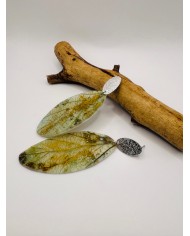 PENDIENTES ARTESANOS DE HOJA NATURAL
