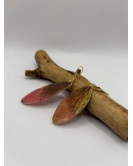 PENDIENTES ARTESANOS DE HOJA NATURAL