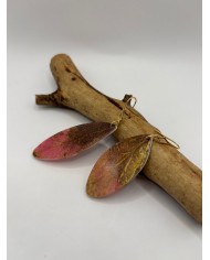 PENDIENTES ARTESANOS DE HOJA NATURAL