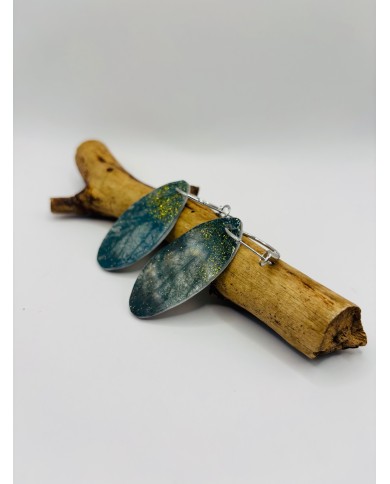 PENDIENTES ARTESANOS DE HOJA NATURAL