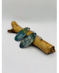 PENDIENTES ARTESANOS DE HOJA NATURAL