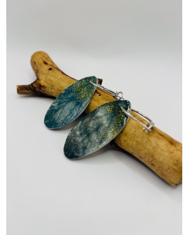 PENDIENTES ARTESANOS DE HOJA NATURAL