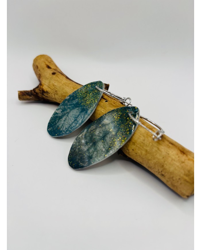 PENDIENTES ARTESANOS DE HOJA NATURAL