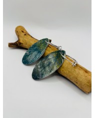 PENDIENTES ARTESANOS DE HOJA NATURAL